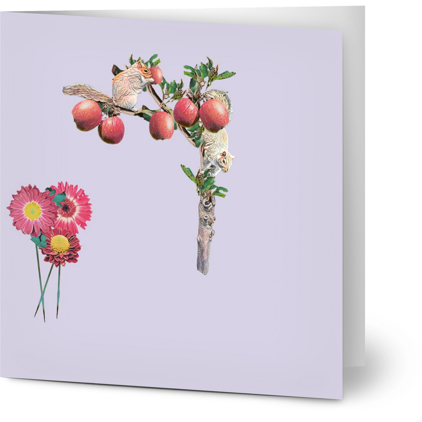 autumn-squirrel-and-apples-greeting-cards-pack-of-10-personalized-cards - front view