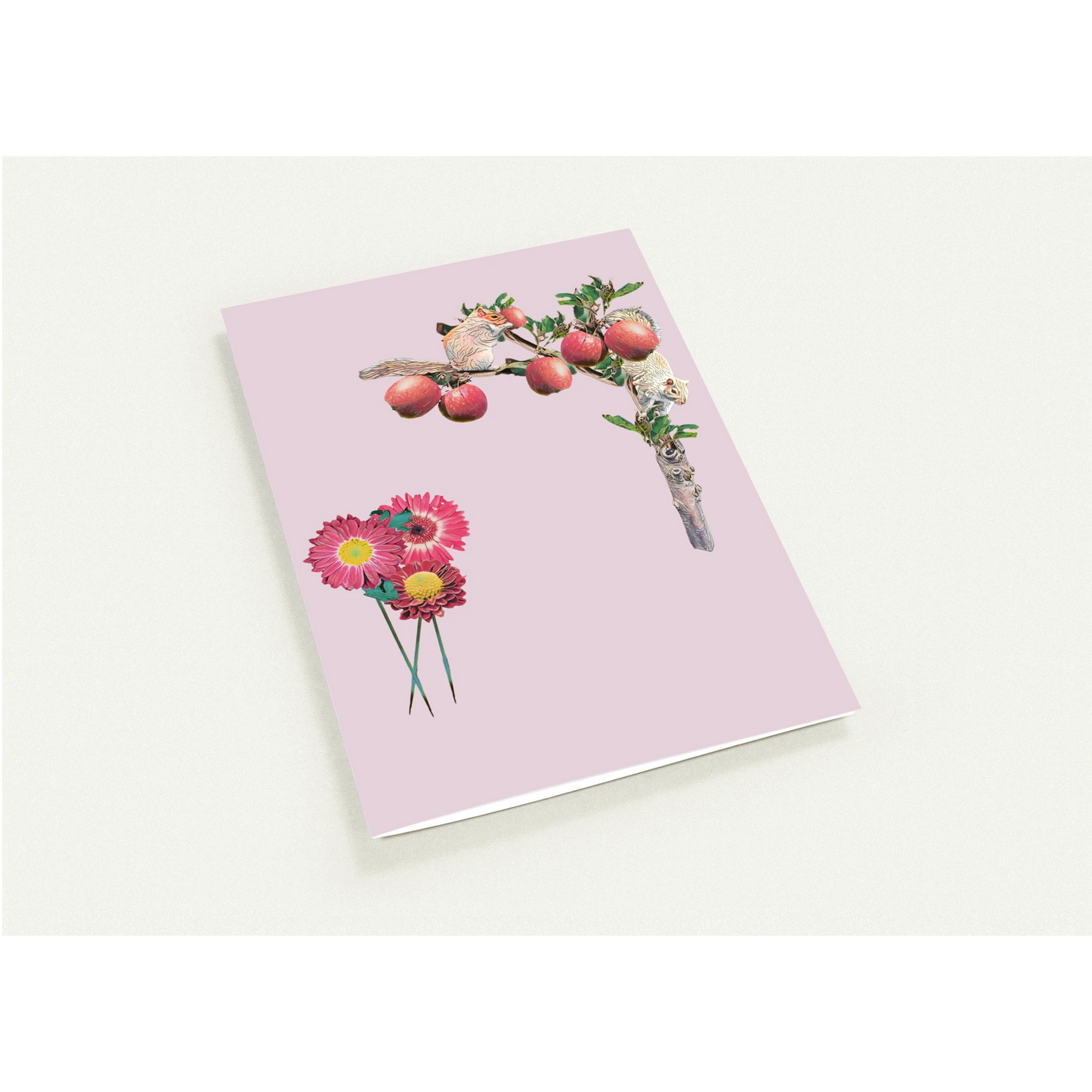 autumn-squirrel-and-apples-greeting-cards-pack-of-10-personalized-cards - front view