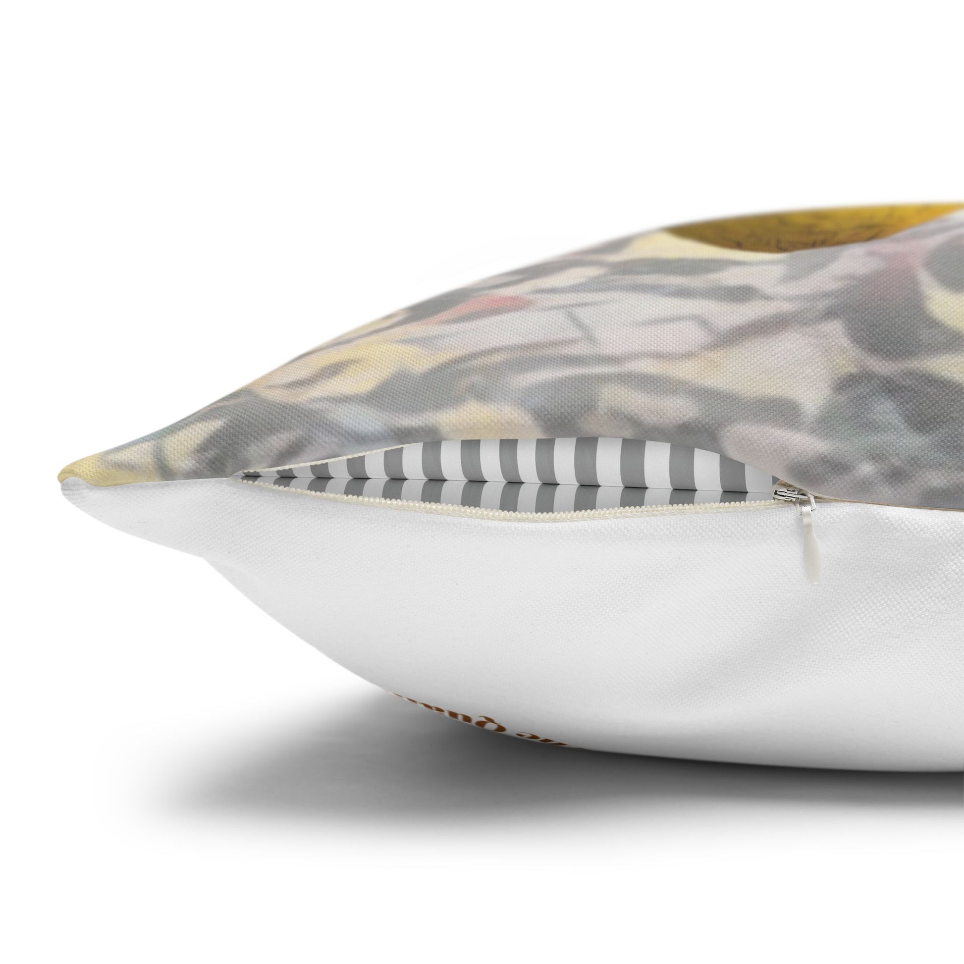 pillowcase-robin-and-pears-tree-and-sunflower-design - front view