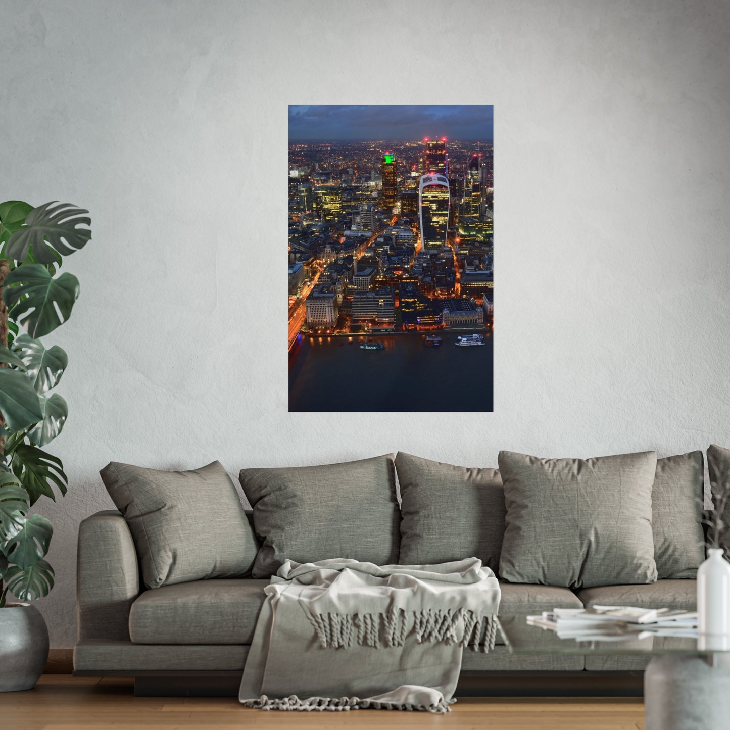 urban-nightscape-fine-art-poster-city-decor-wall-art-home-decoration-gift-for-art-lovers-modern-aesthetic - front view