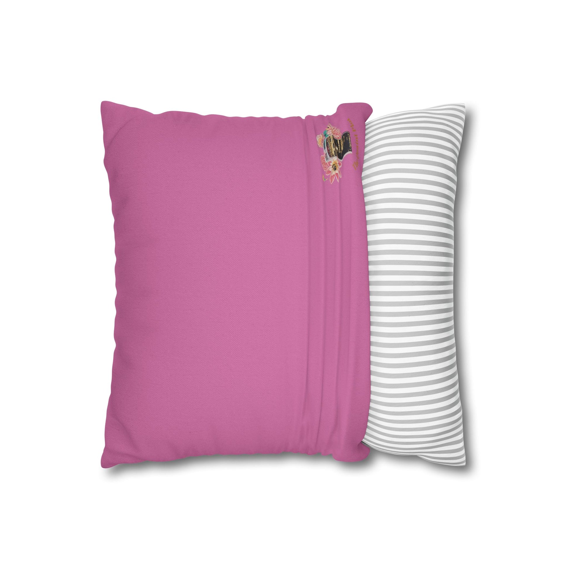 light-pink-no-leaves-pillowcase-squirrels-and-apple-tree-floral-design - front view