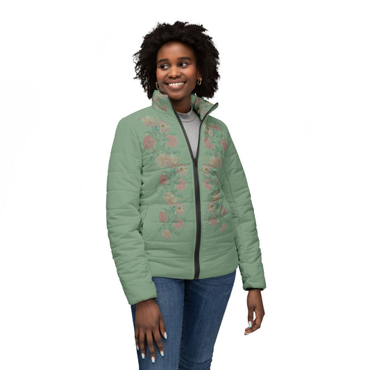 Sage Puffer Jacket - Dahlia Cascade Design