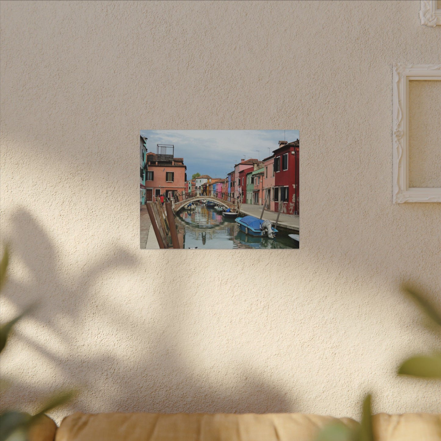 Mulano Canal Bridge Matte Canvas Wall Art — Stretched Multi-Size