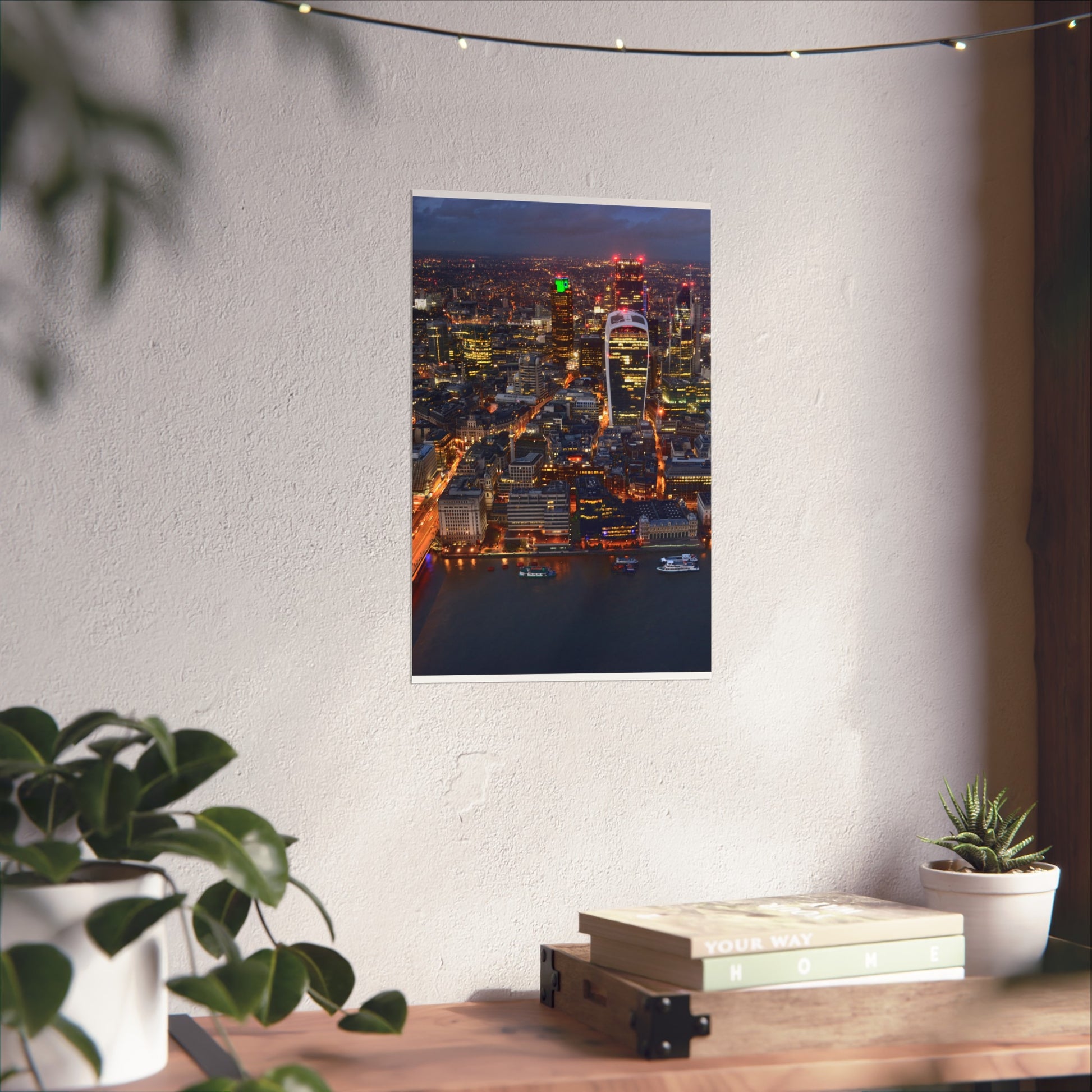 urban-nightscape-fine-art-poster-city-decor-wall-art-home-decoration-gift-for-art-lovers-modern-aesthetic - front view