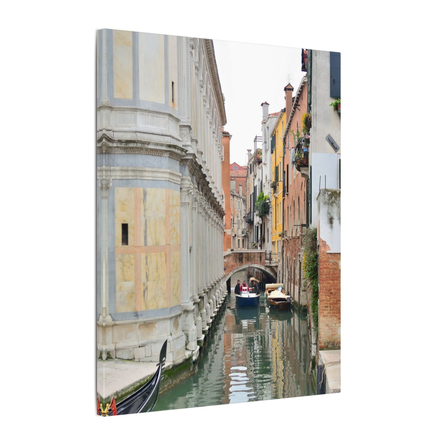 Venice Gondolas Canvas Print — Matte Stretched Wall Art