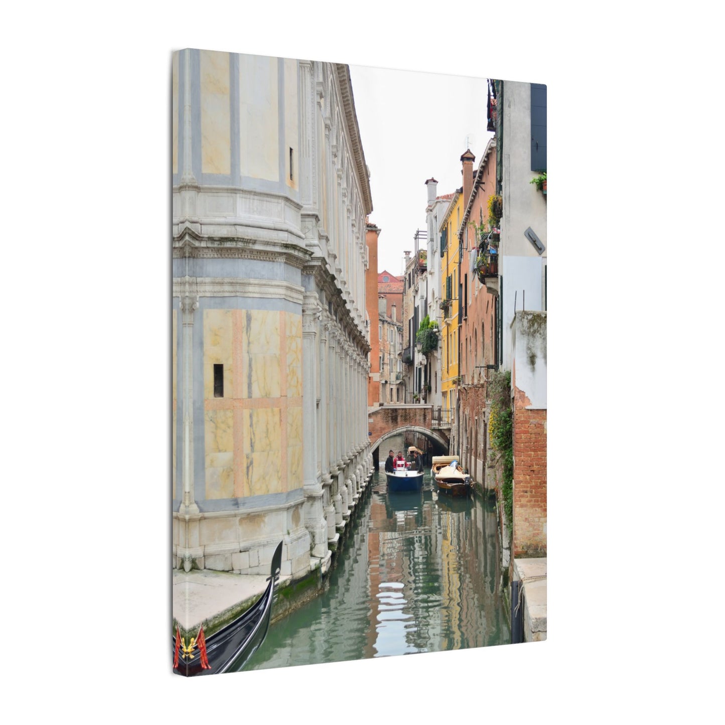 Venice Gondolas Canvas Print — Matte Stretched Wall Art