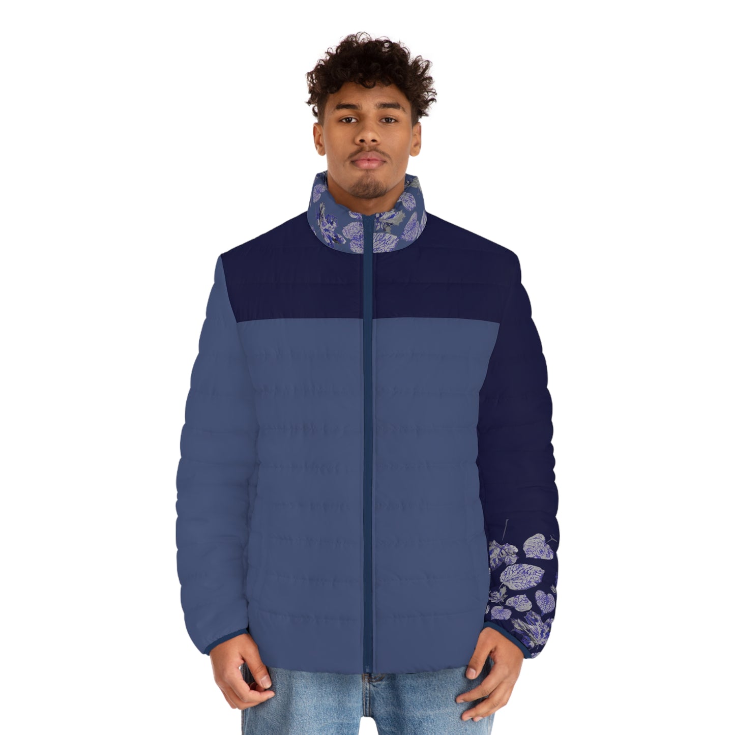 Foliage double Blues Puffer Jacket
