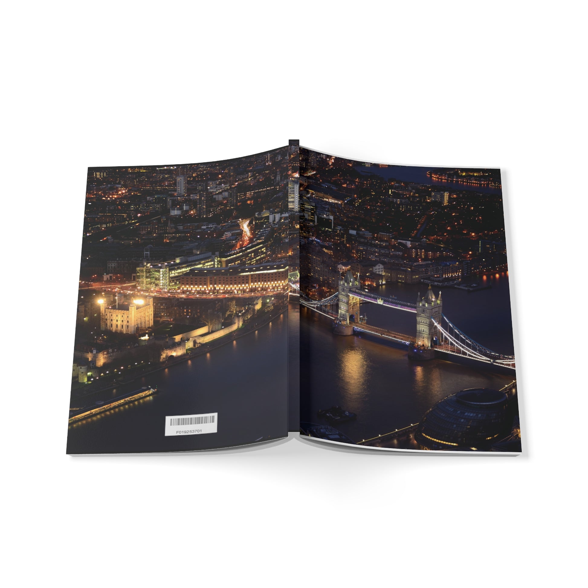 notebook-shard-at-night-tower-bridge-and-the-tower-of-london-urban-view-a5-softcover - front view