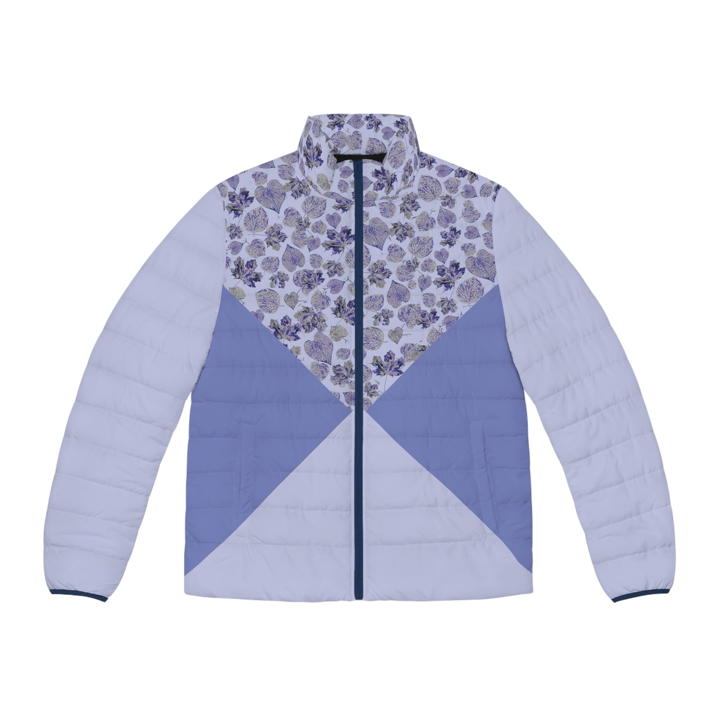 Ssymmetric Chest Foliage Explosion double Blues Puffer Jacket