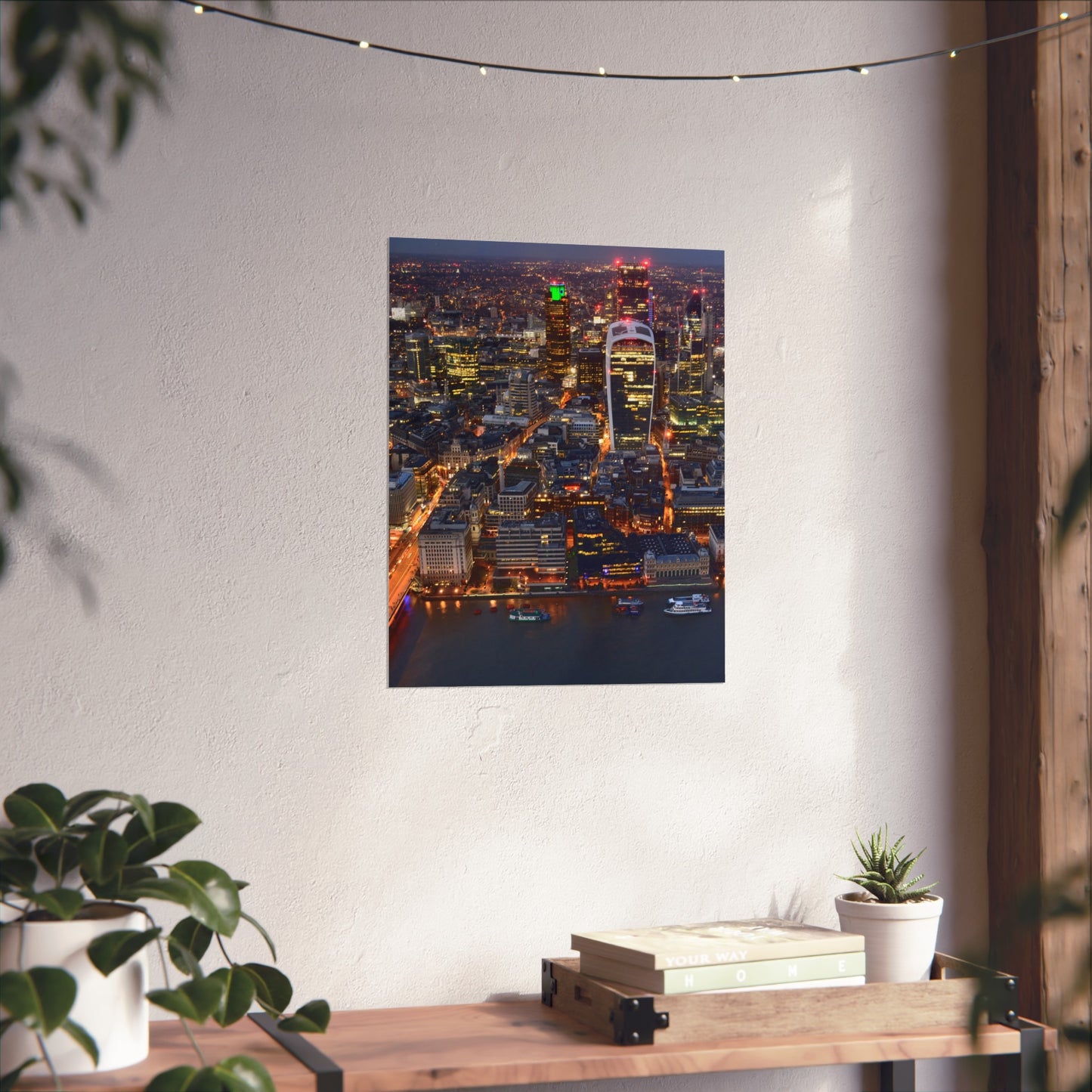 urban-nightscape-fine-art-poster-city-decor-wall-art-home-decoration-gift-for-art-lovers-modern-aesthetic - front view