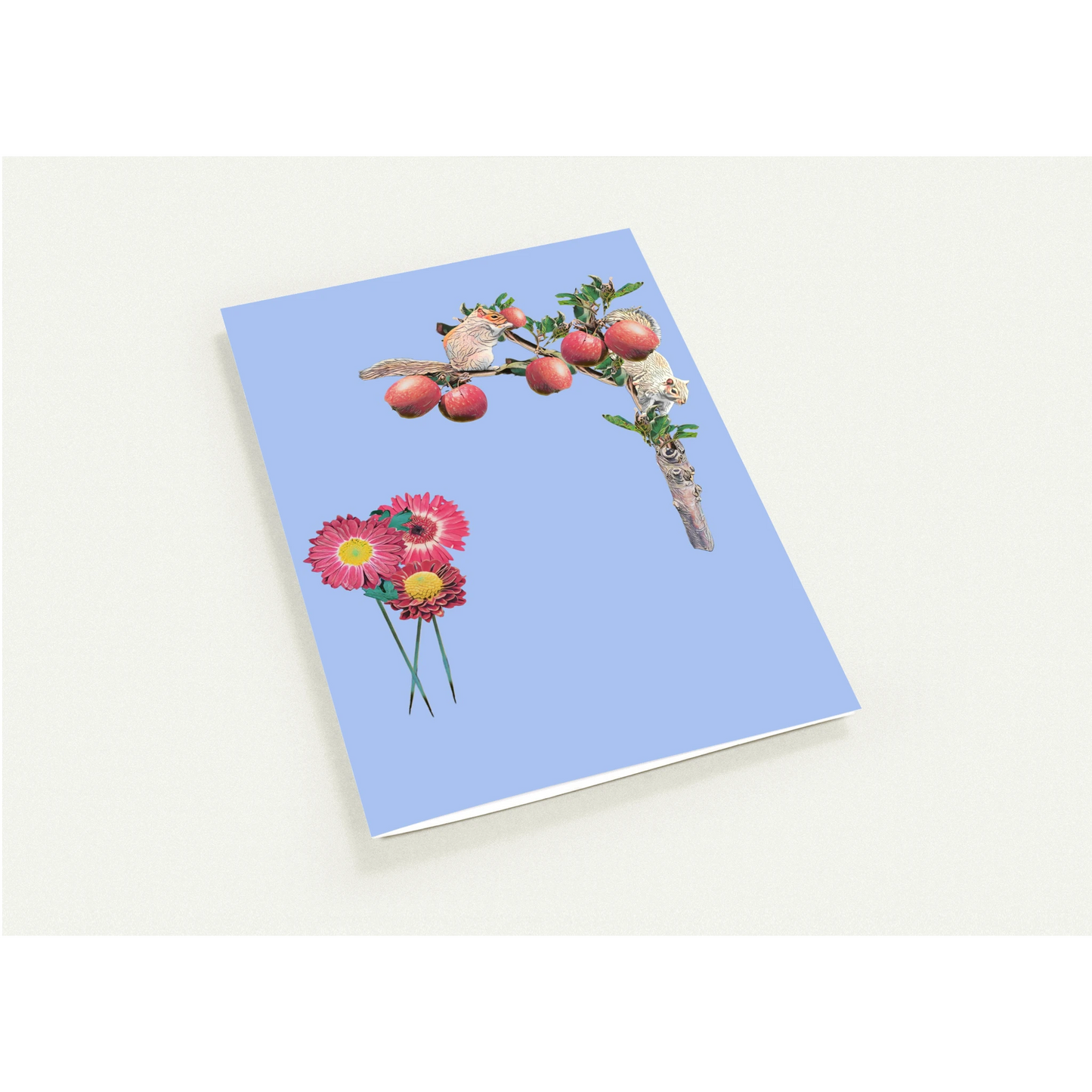 autumn-squirrel-and-apples-greeting-cards-pack-of-10-personalized-cards - front view