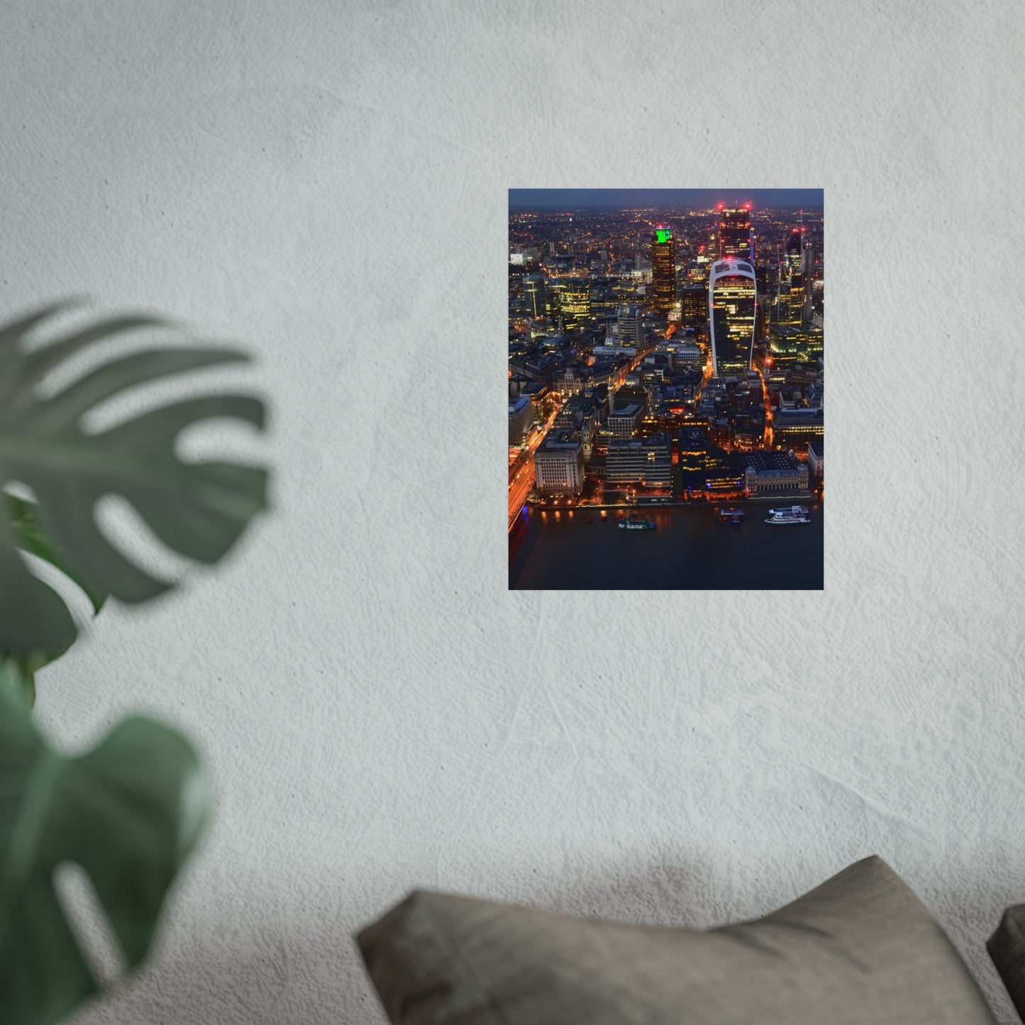 urban-nightscape-fine-art-poster-city-decor-wall-art-home-decoration-gift-for-art-lovers-modern-aesthetic - front view