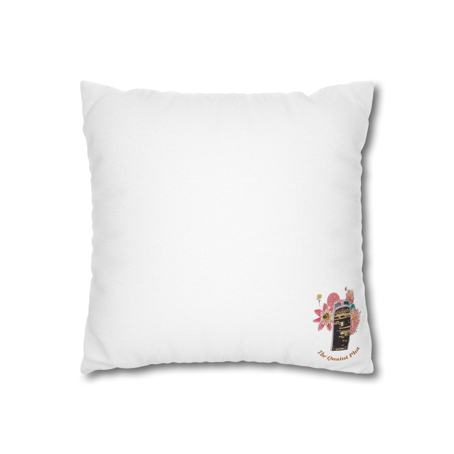 white-pillowcase-squirrels-and-apple-tree-floral-design - front view