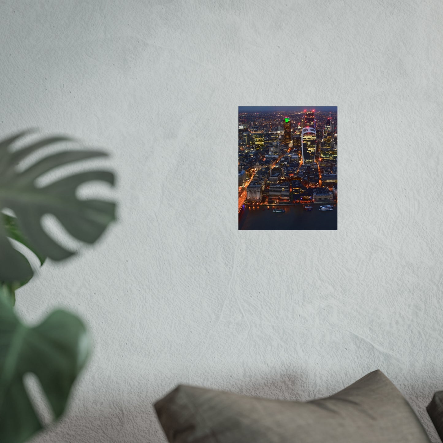 urban-nightscape-fine-art-poster-city-decor-wall-art-home-decoration-gift-for-art-lovers-modern-aesthetic - front view