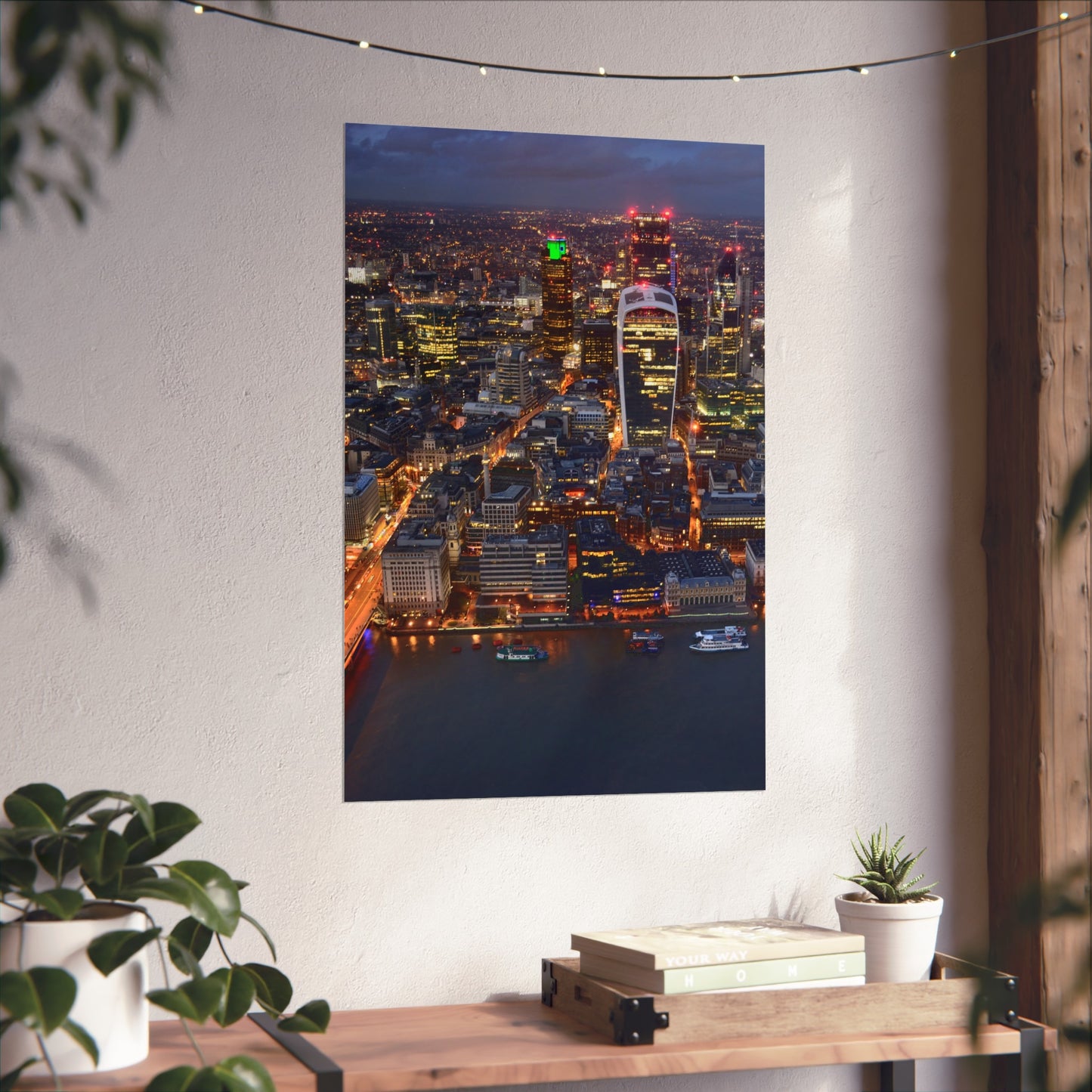 urban-nightscape-fine-art-poster-city-decor-wall-art-home-decoration-gift-for-art-lovers-modern-aesthetic - front view