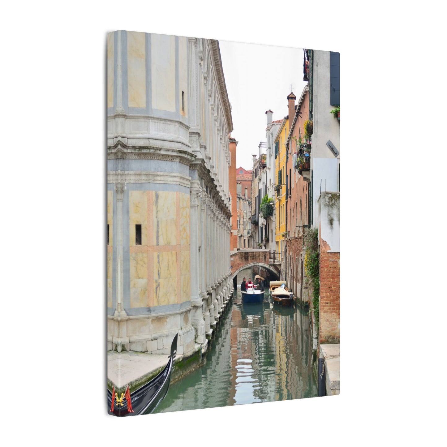 Venice Gondolas Canvas Print — Matte Stretched Wall Art