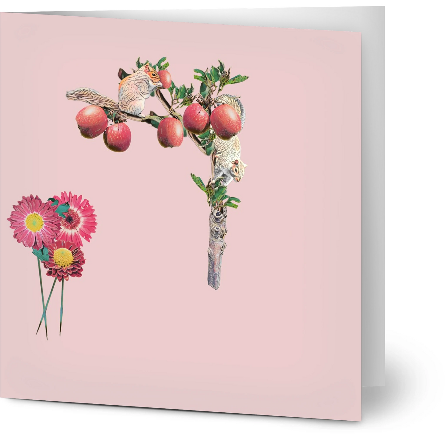 autumn-squirrel-and-apples-greeting-cards-pack-of-10-personalized-cards - front view