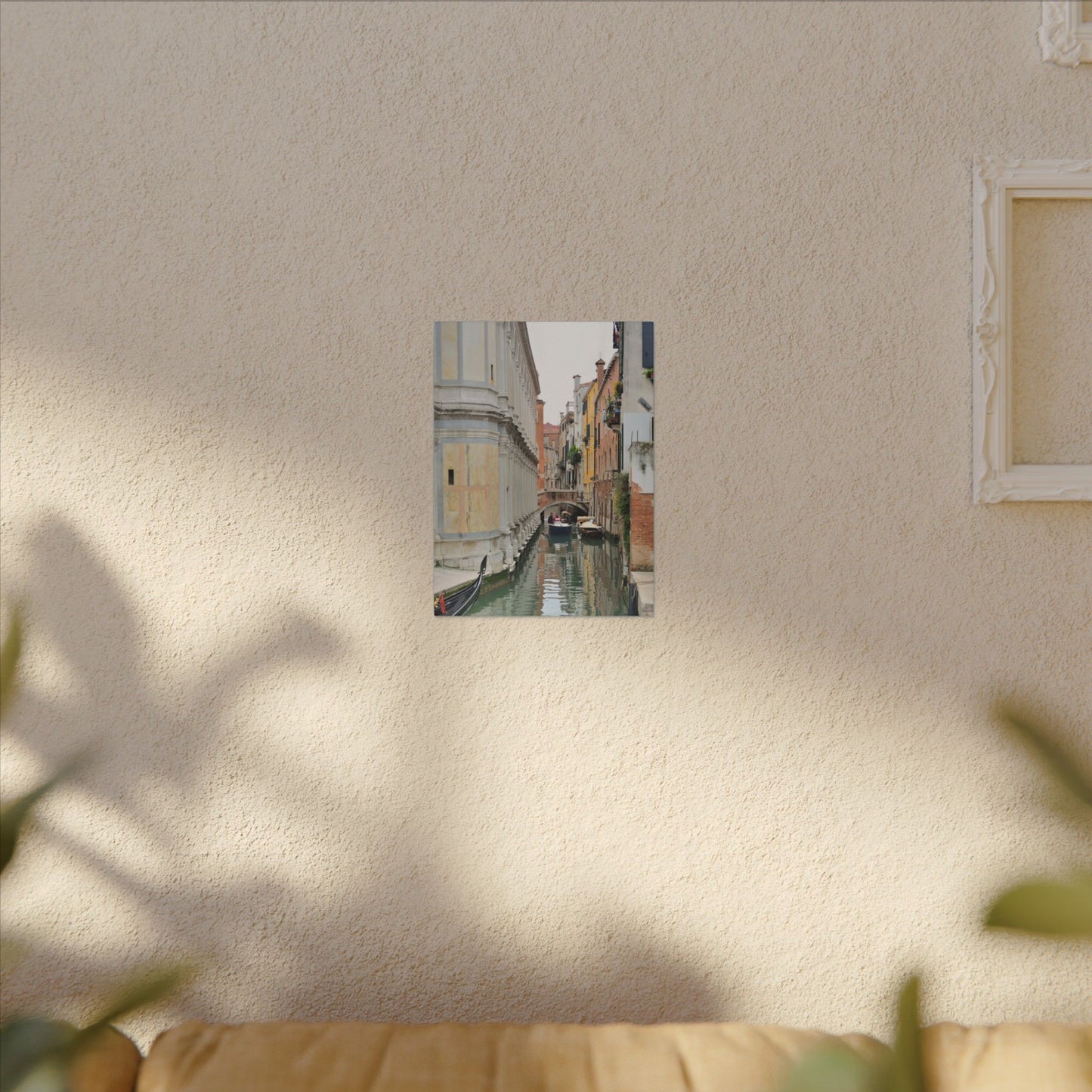 Venice Gondolas Canvas Print — Matte Stretched Wall Art