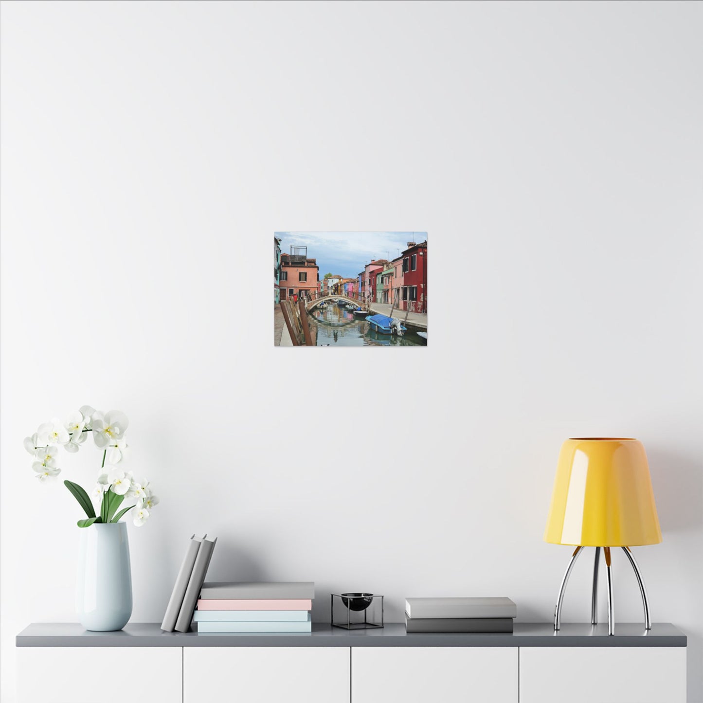 Mulano Canal Bridge Matte Canvas Wall Art — Stretched Multi-Size