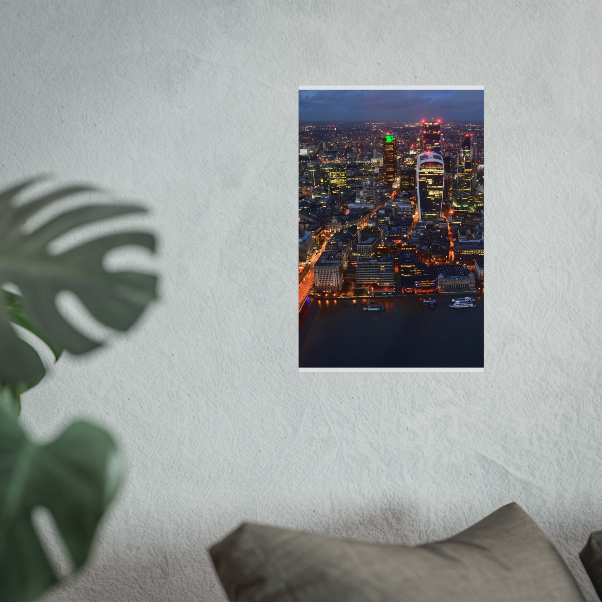 urban-nightscape-fine-art-poster-city-decor-wall-art-home-decoration-gift-for-art-lovers-modern-aesthetic - front view