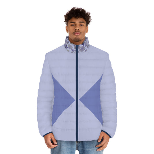 Plain Foliage Explosion double Blues Puffer Jacket