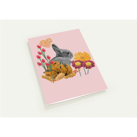 cute-rabbit-pumpkin-themed-greeting-cards-pack-of-10-personalized-cards - front view