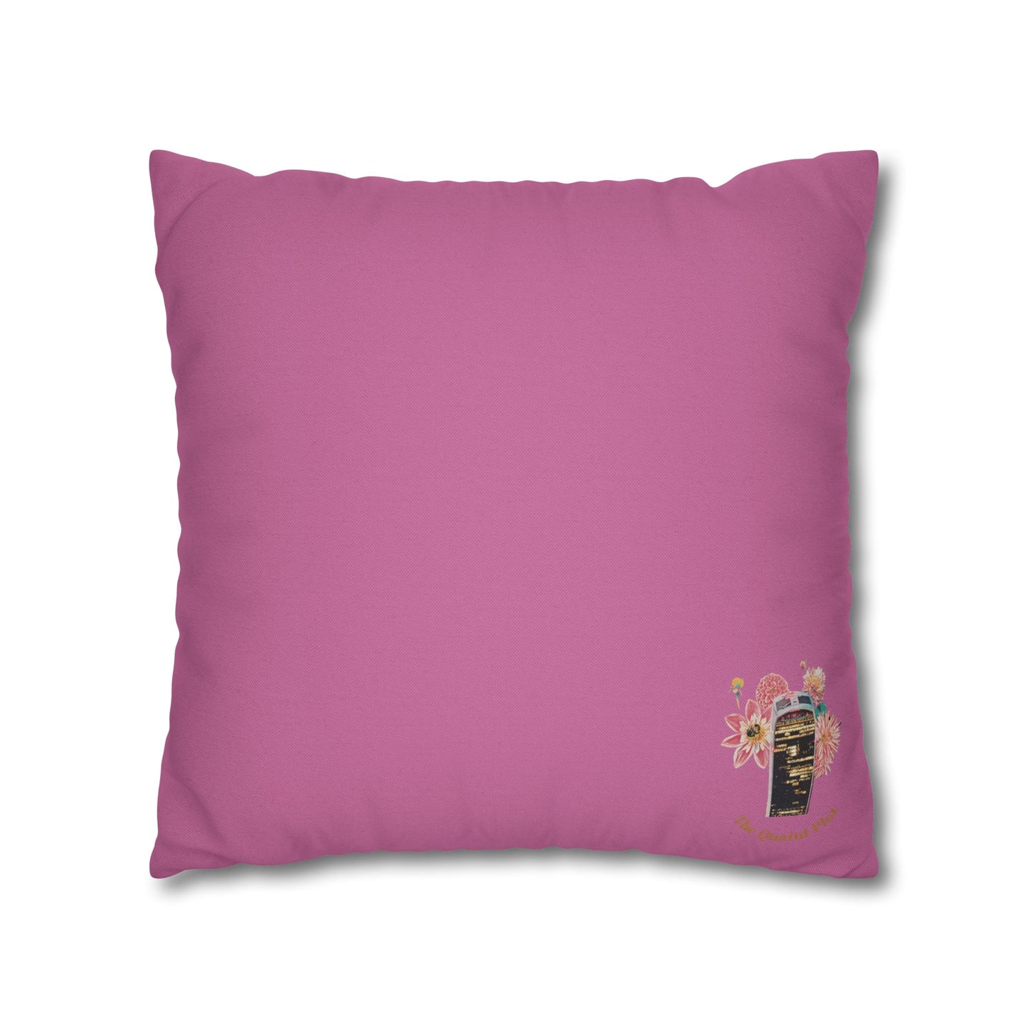 light-pink-pillowcase-robin-and-pears-tree-and-sunflower-design - front view