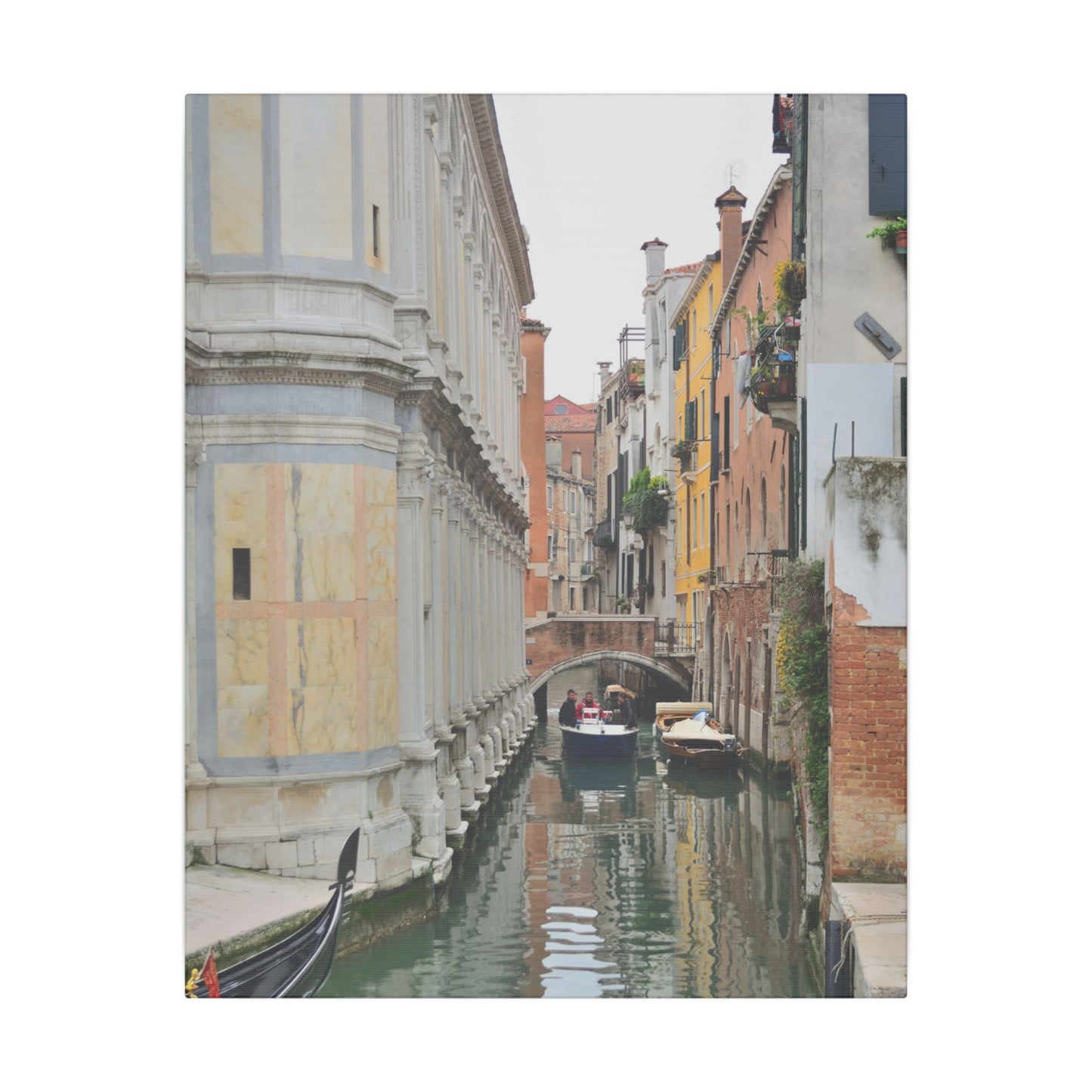 Venice Gondolas Canvas Print — Matte Stretched Wall Art