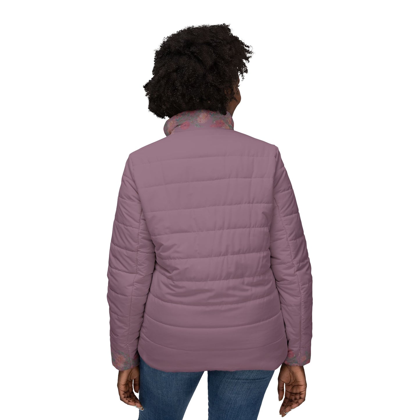 Dark Pink Puffer Jacket - extremity Dahlia Cascade Design