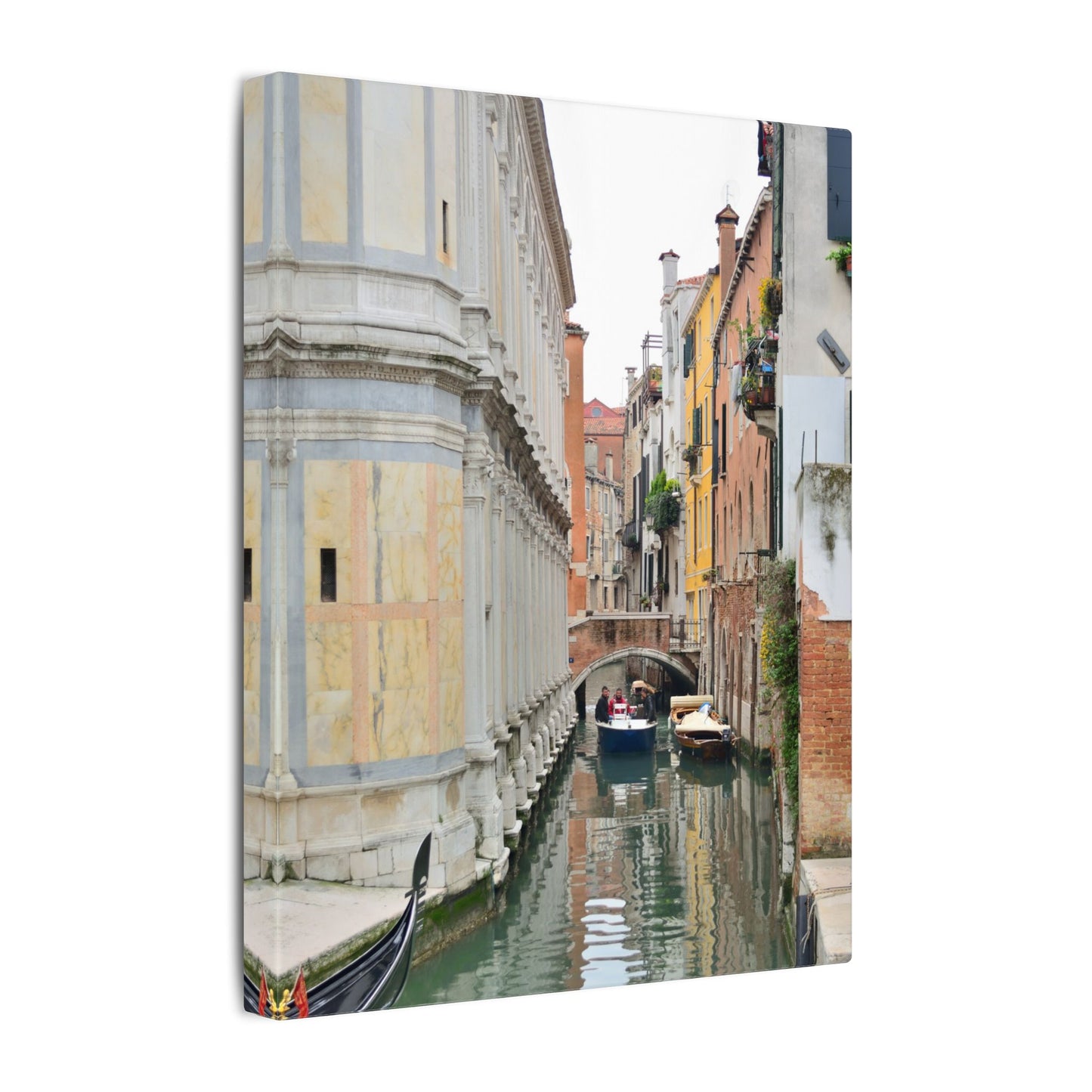 Venice Gondolas Canvas Print — Matte Stretched Wall Art