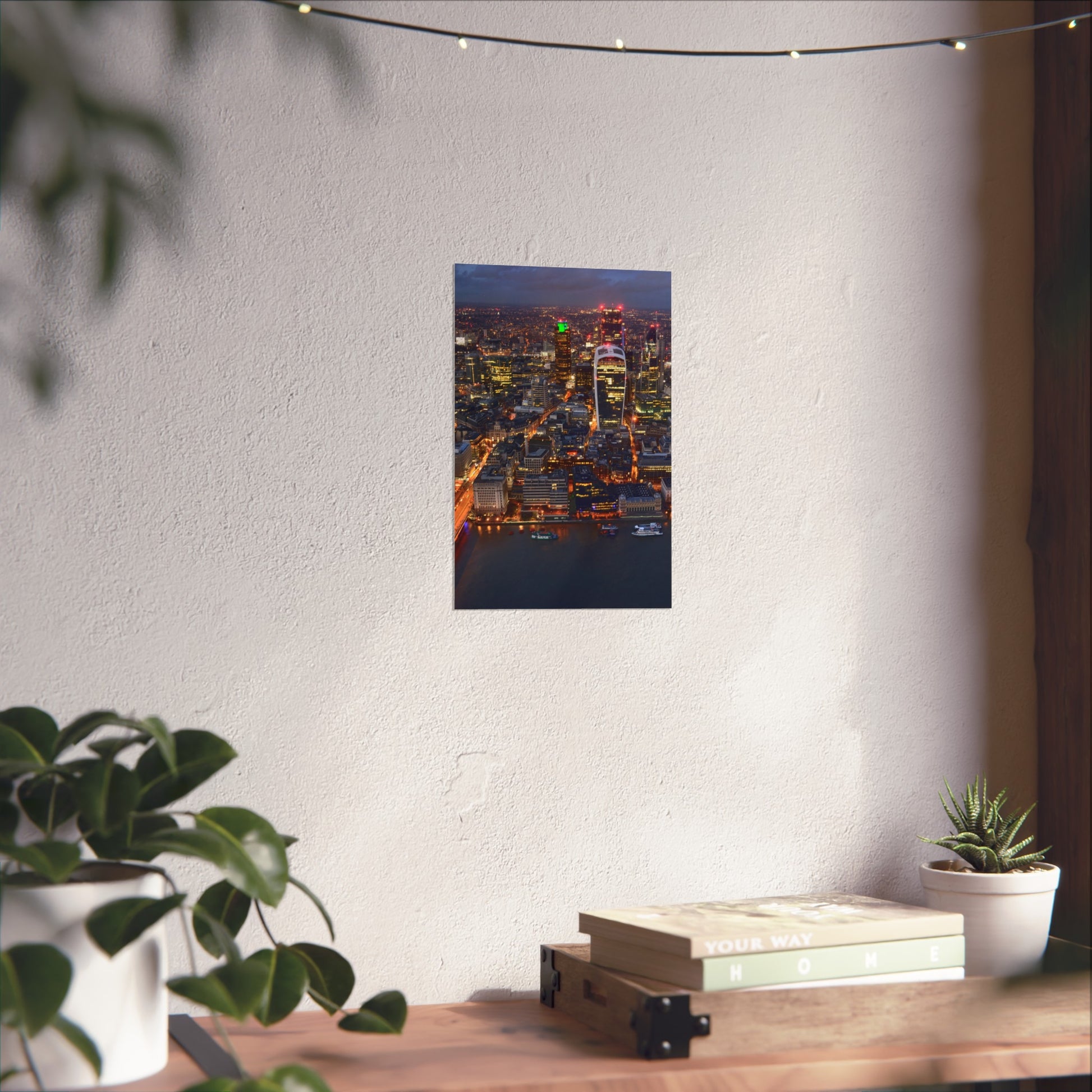 urban-nightscape-fine-art-poster-city-decor-wall-art-home-decoration-gift-for-art-lovers-modern-aesthetic - front view
