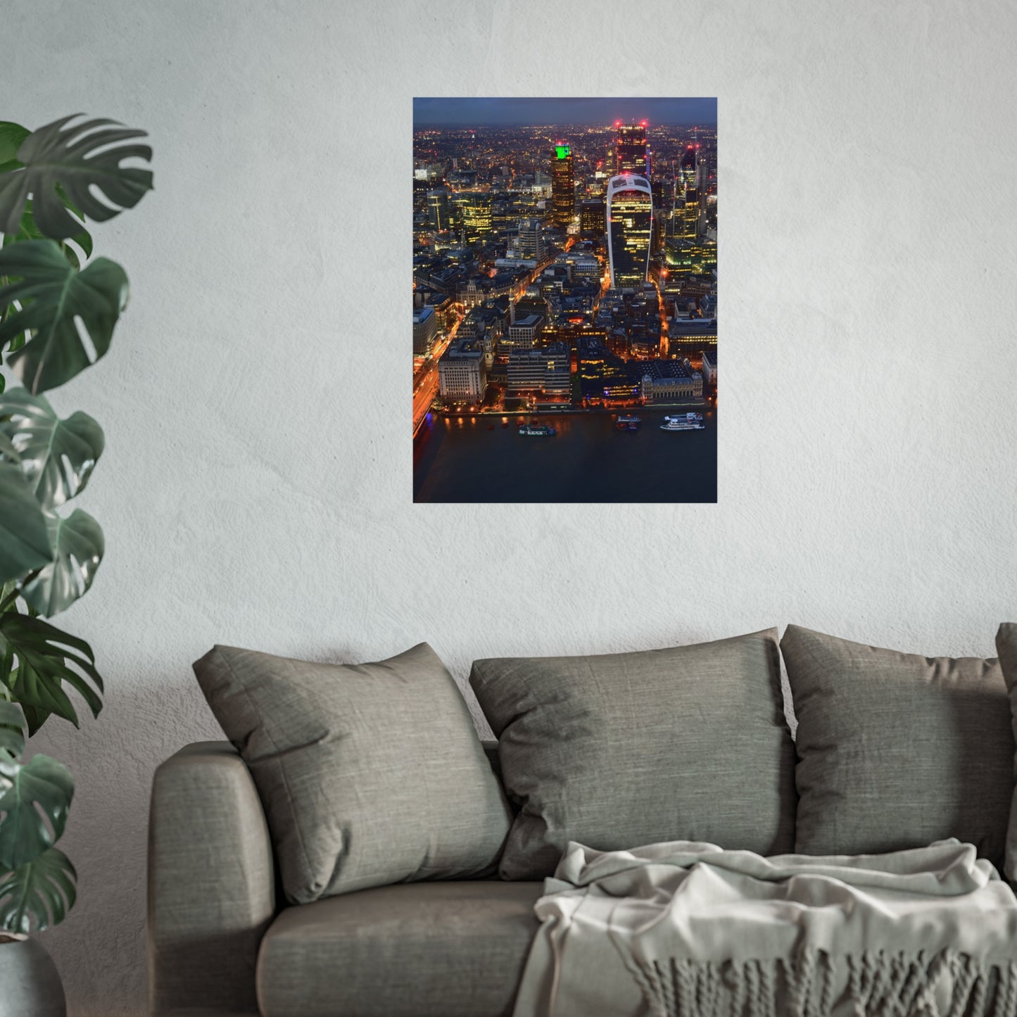 urban-nightscape-fine-art-poster-city-decor-wall-art-home-decoration-gift-for-art-lovers-modern-aesthetic - front view