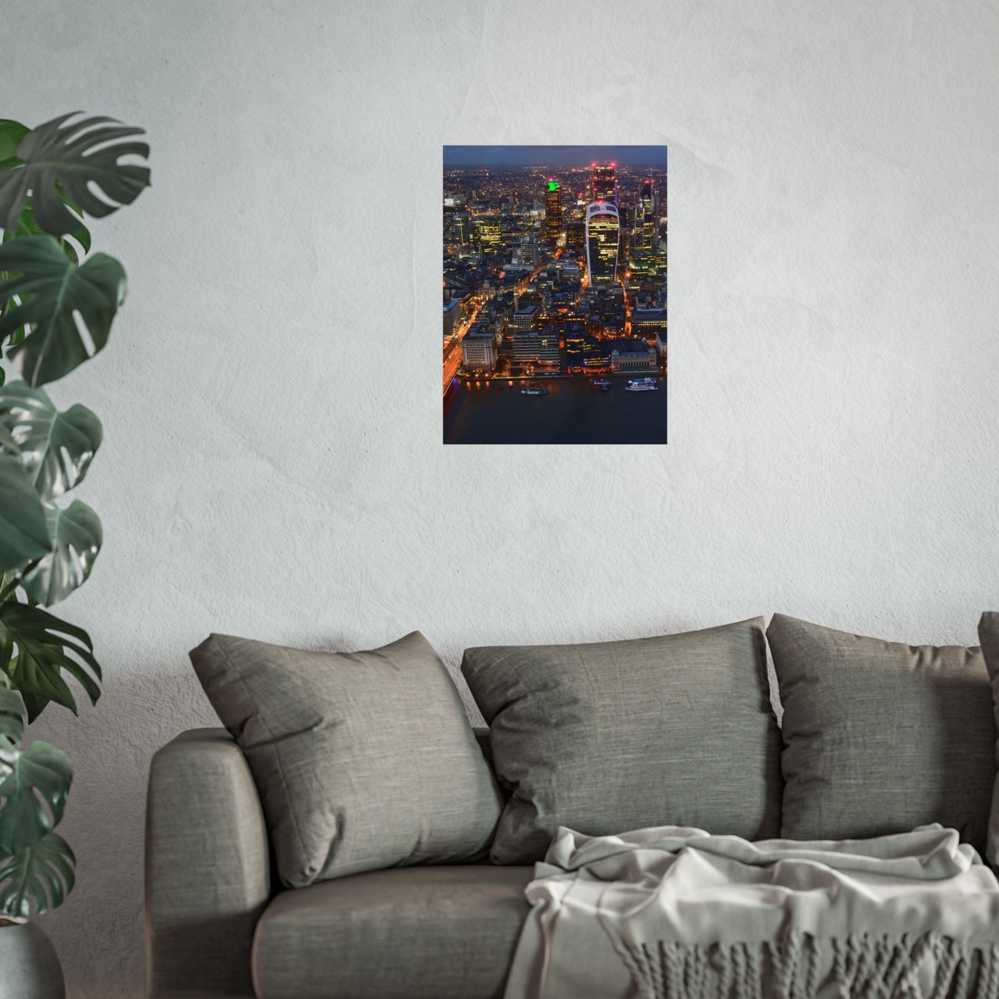 urban-nightscape-fine-art-poster-city-decor-wall-art-home-decoration-gift-for-art-lovers-modern-aesthetic - front view