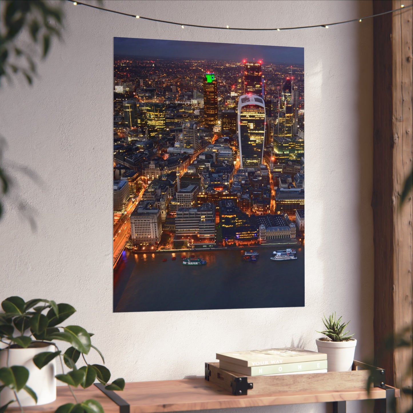 urban-nightscape-fine-art-poster-city-decor-wall-art-home-decoration-gift-for-art-lovers-modern-aesthetic - front view