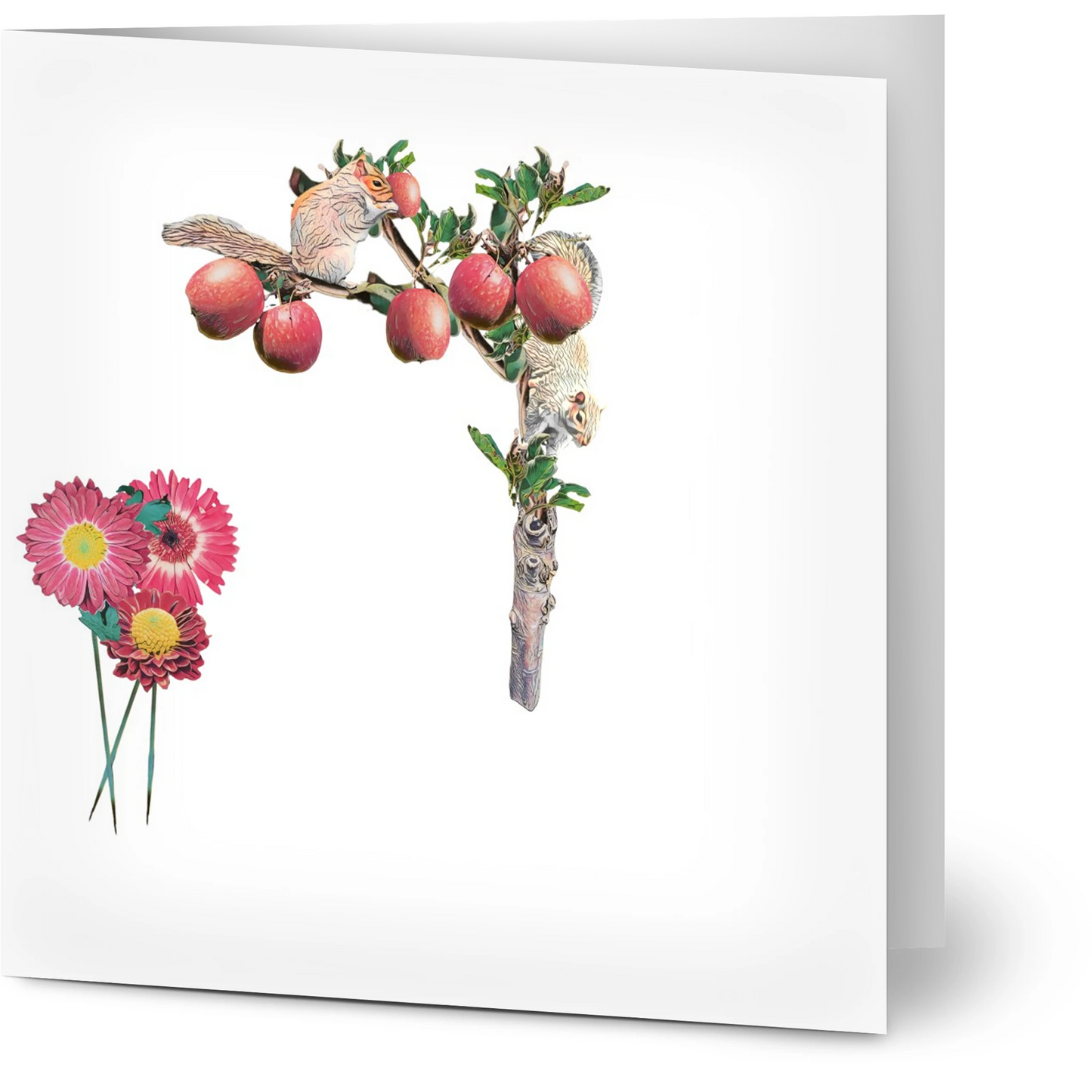 autumn-squirrel-and-apples-greeting-cards-pack-of-10-personalized-cards - front view