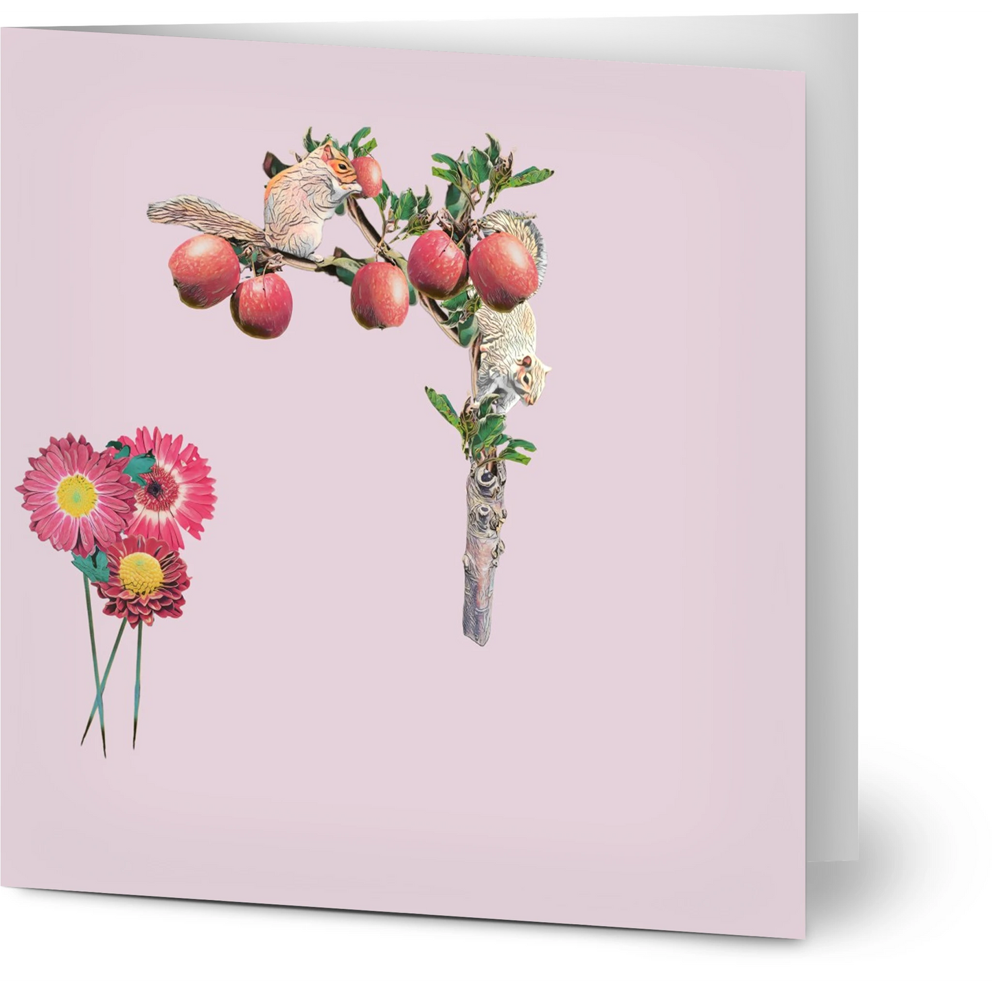 autumn-squirrel-and-apples-greeting-cards-pack-of-10-personalized-cards - front view