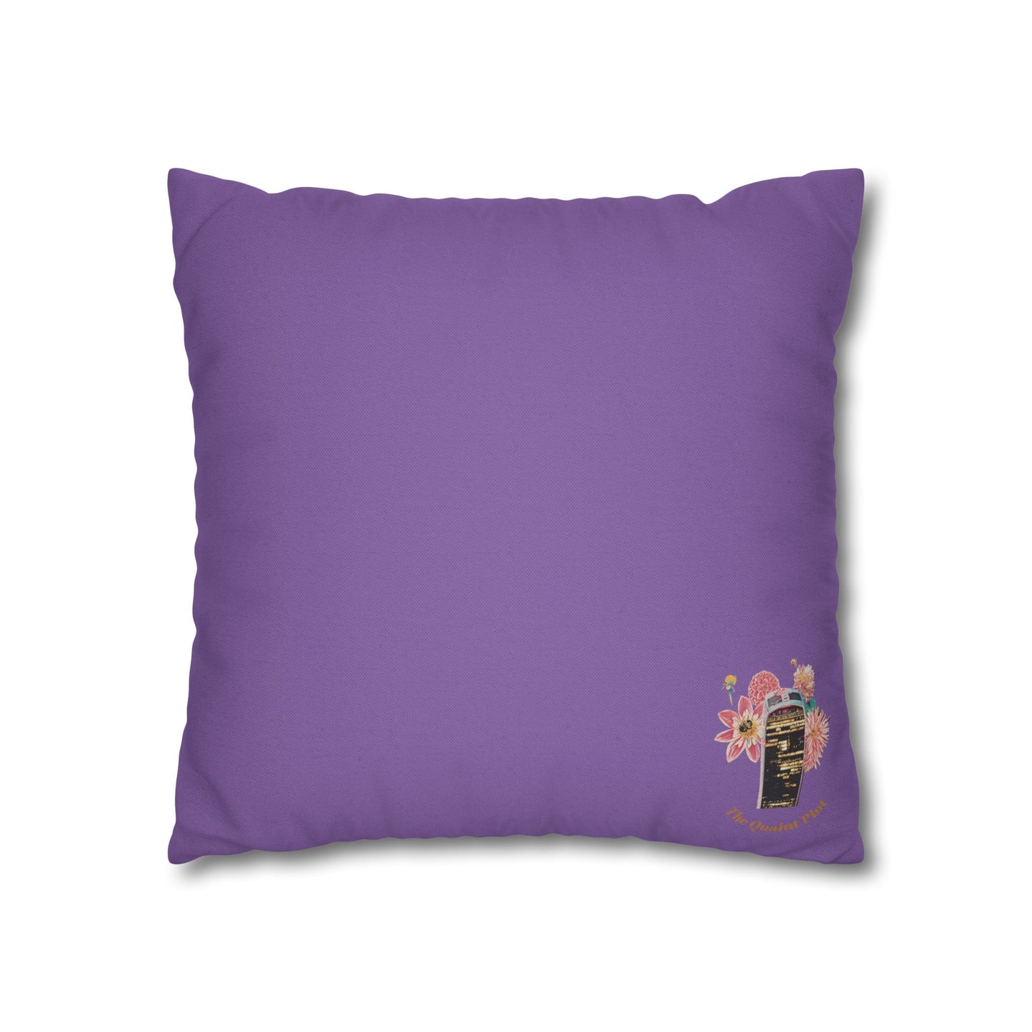 lavander-pillowcase-robin-and-pears-tree-and-sunflower-design - front view