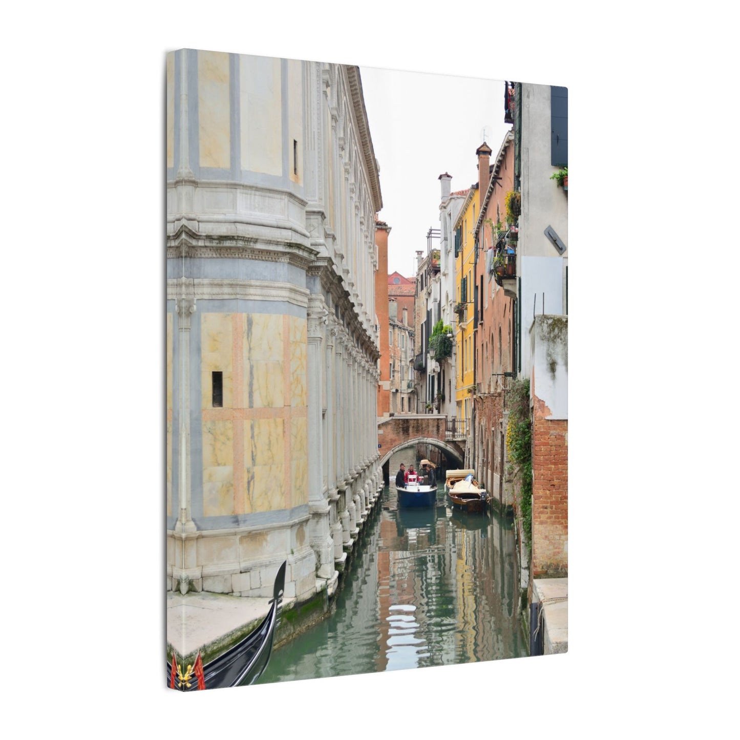 Venice Gondolas Canvas Print — Matte Stretched Wall Art