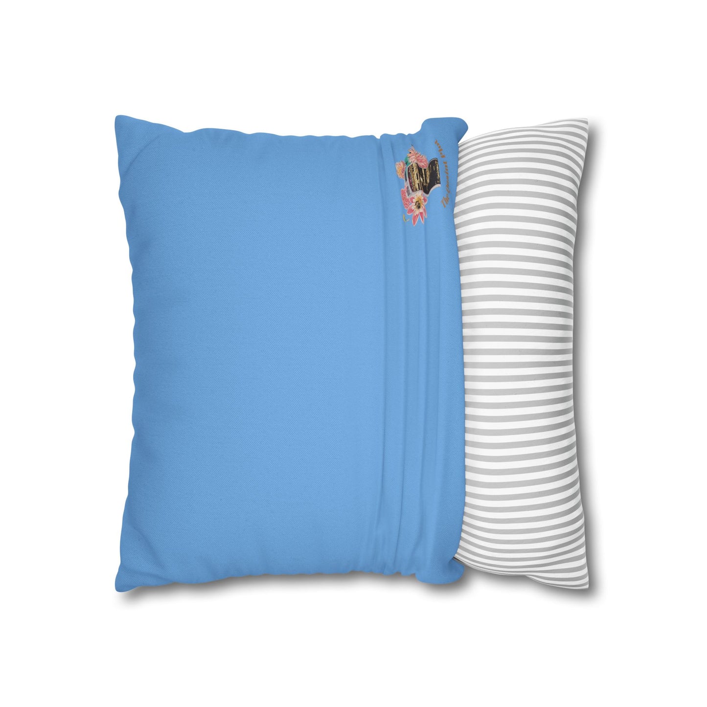 light-blue-pillowcase-squirrels-and-apple-tree-floral-design - front view