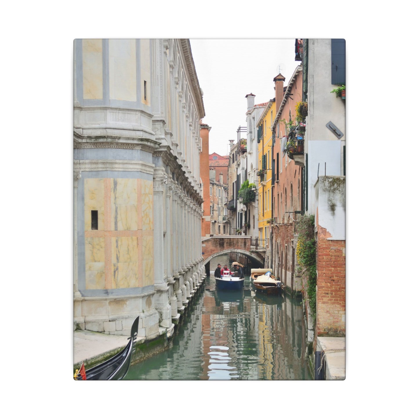 Venice Gondolas Canvas Print — Matte Stretched Wall Art