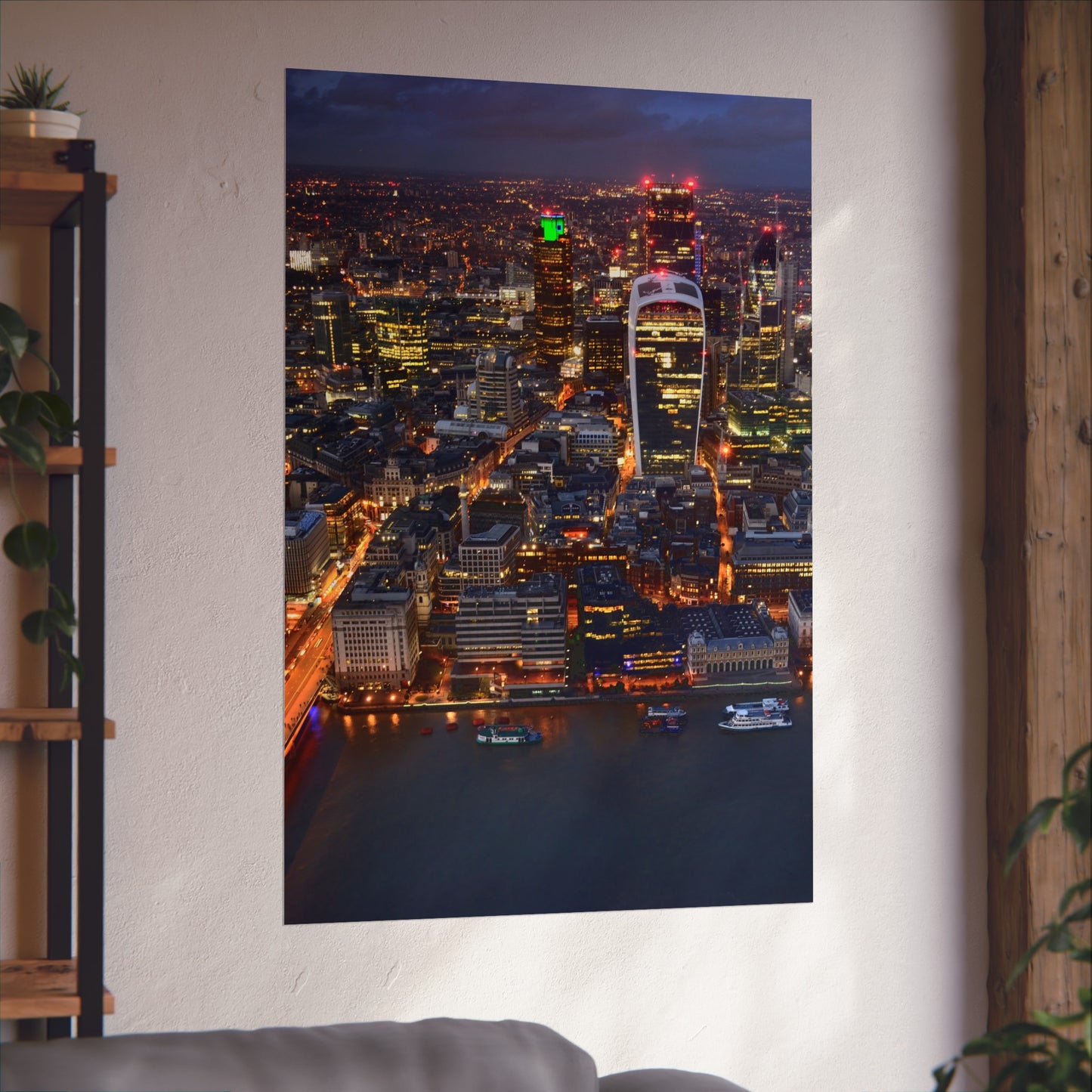 urban-nightscape-fine-art-poster-city-decor-wall-art-home-decoration-gift-for-art-lovers-modern-aesthetic - front view