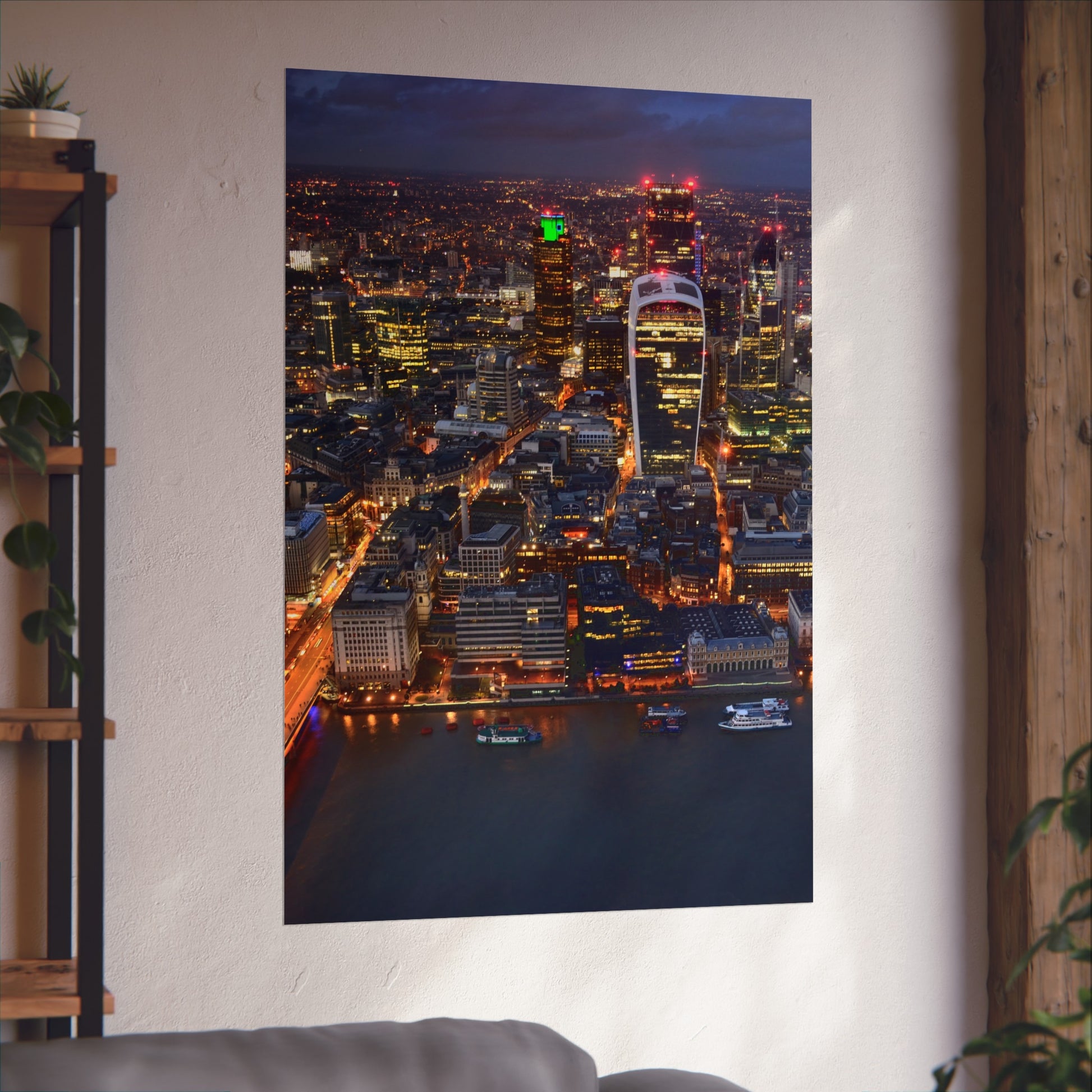 urban-nightscape-fine-art-poster-city-decor-wall-art-home-decoration-gift-for-art-lovers-modern-aesthetic - front view