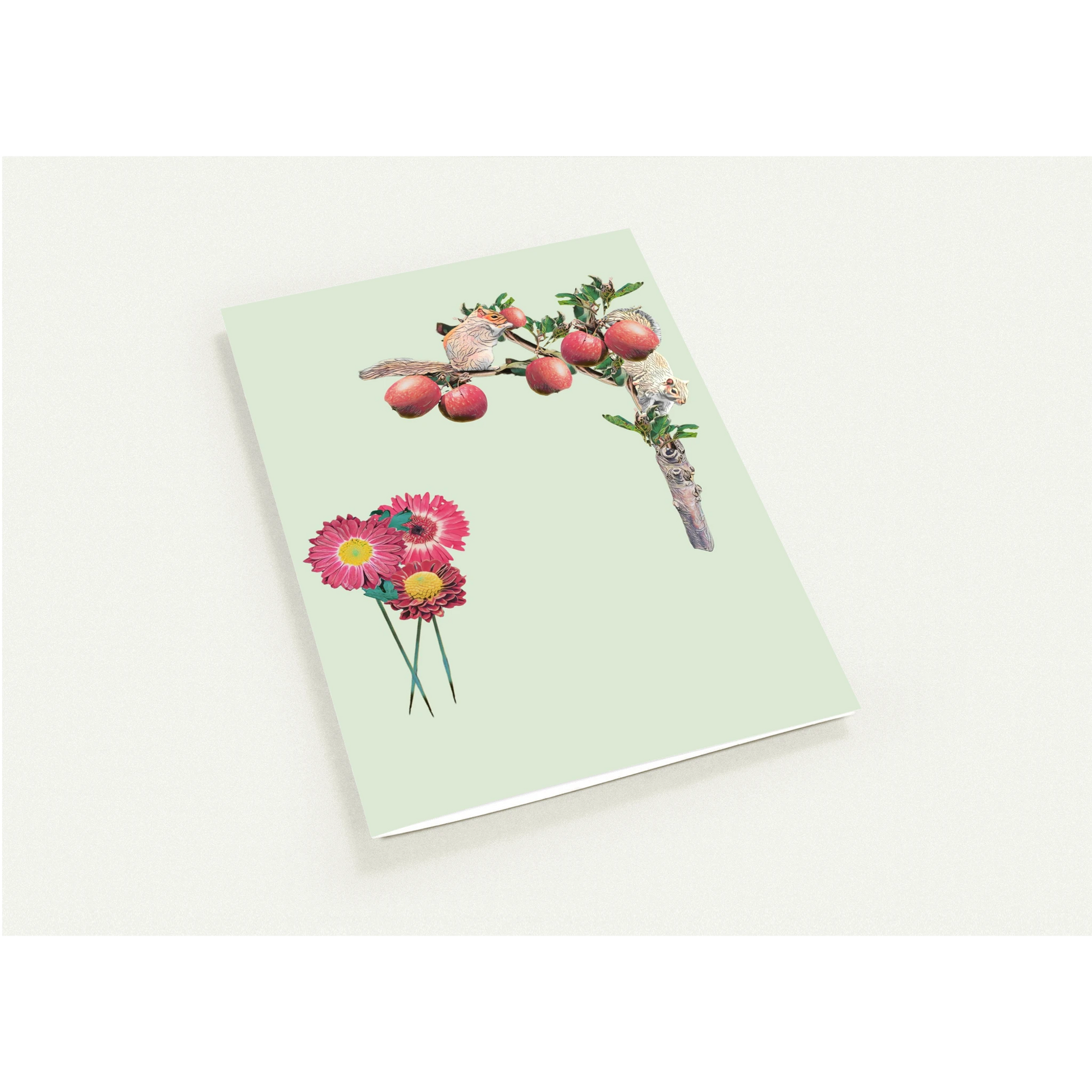 autumn-squirrel-and-apples-greeting-cards-pack-of-10-personalized-cards - front view