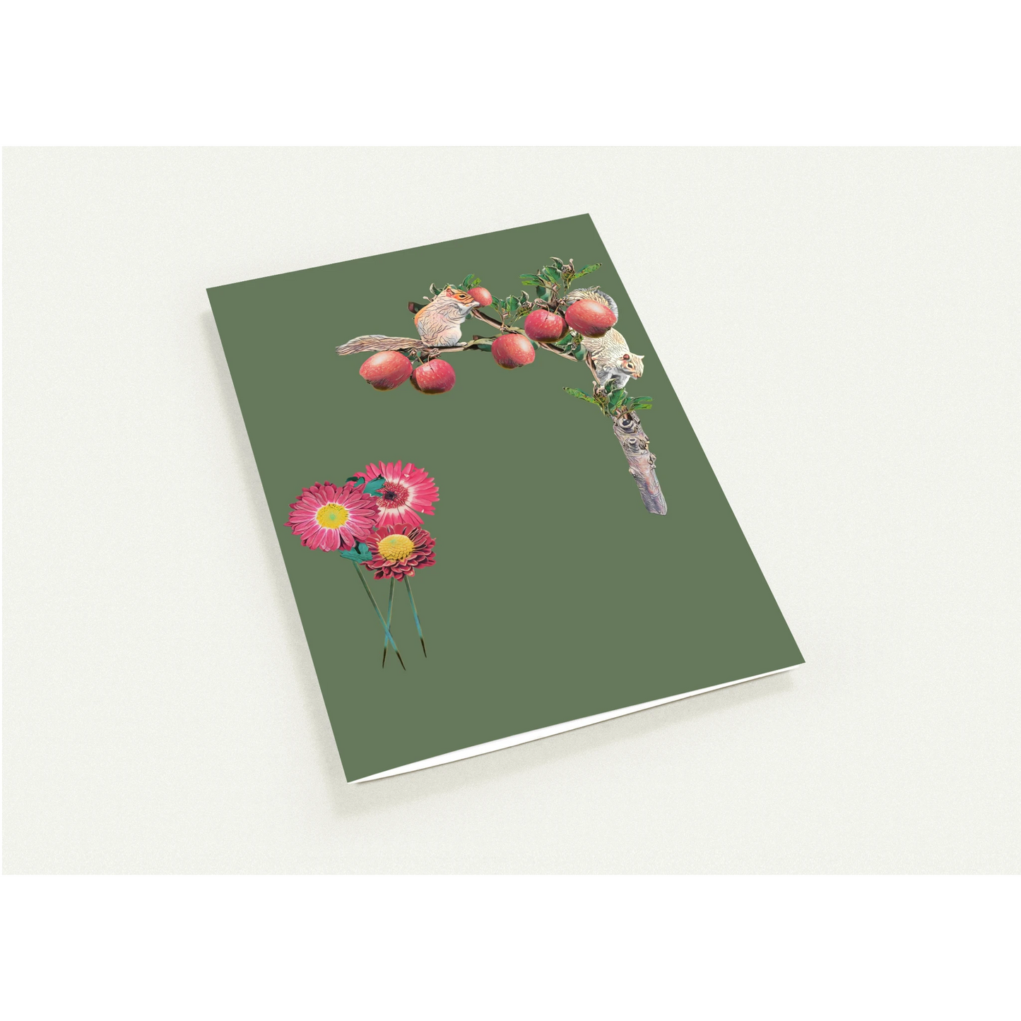 autumn-squirrel-and-apples-greeting-cards-pack-of-10-personalized-cards - front view