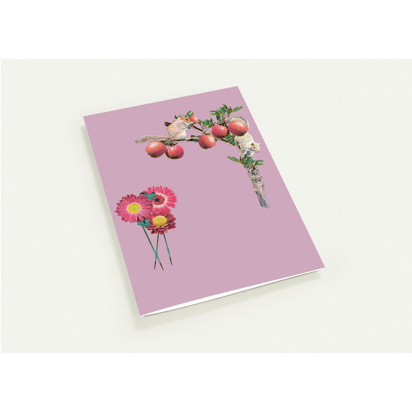 autumn-squirrel-and-apples-greeting-cards-pack-of-10-personalized-cards - front view