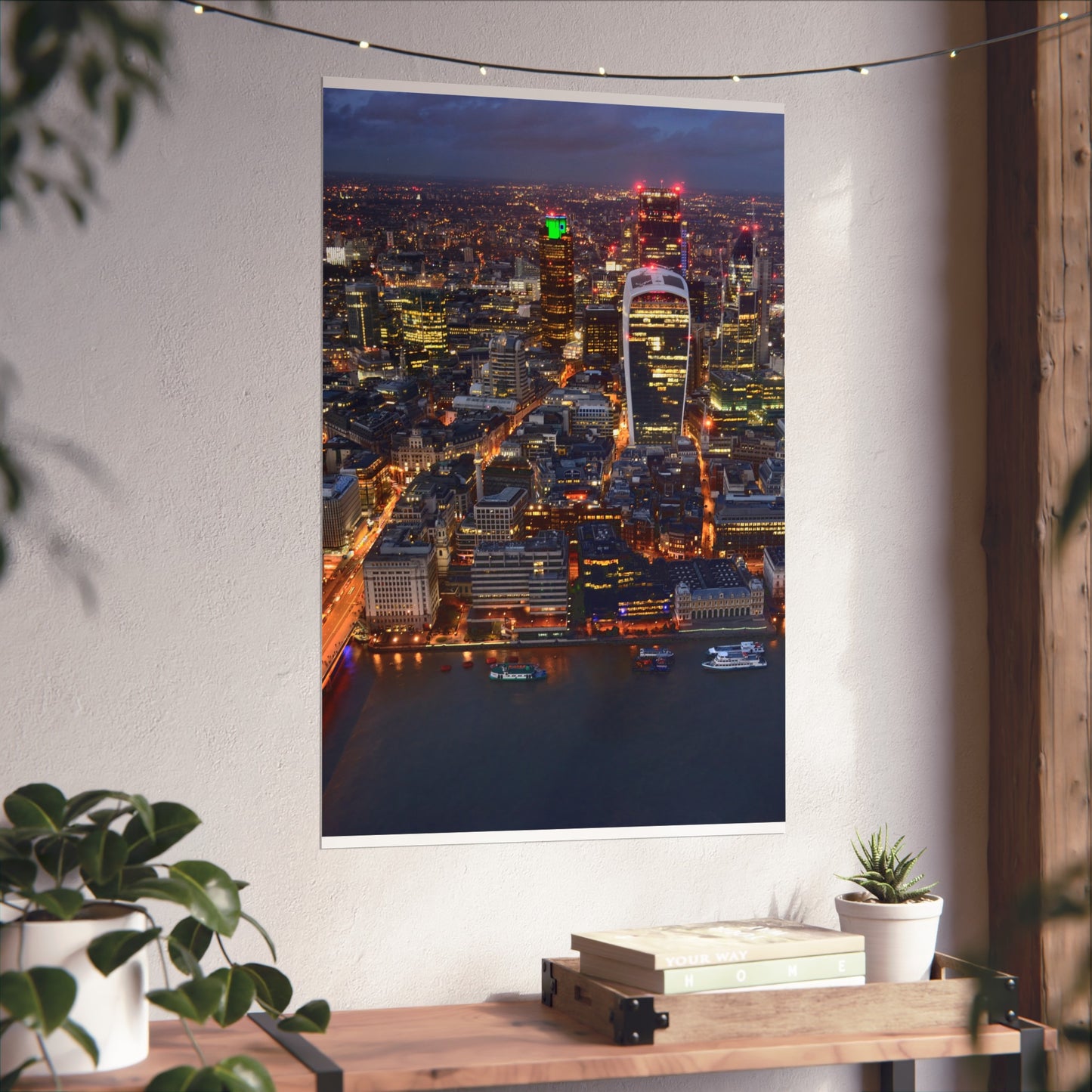 urban-nightscape-fine-art-poster-city-decor-wall-art-home-decoration-gift-for-art-lovers-modern-aesthetic - front view