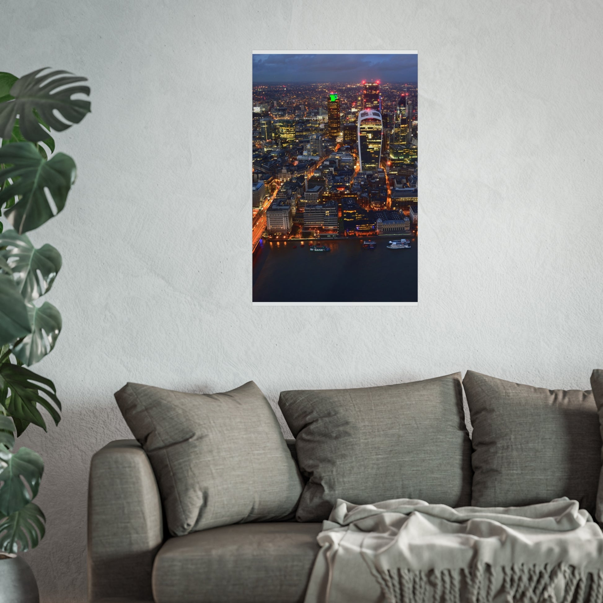 urban-nightscape-fine-art-poster-city-decor-wall-art-home-decoration-gift-for-art-lovers-modern-aesthetic - front view