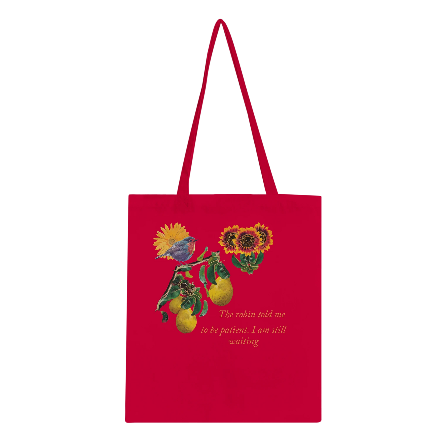 eco-conscious-tote-bag-with-dreamy-robin-and-per-tree-design-100-cotton - front view