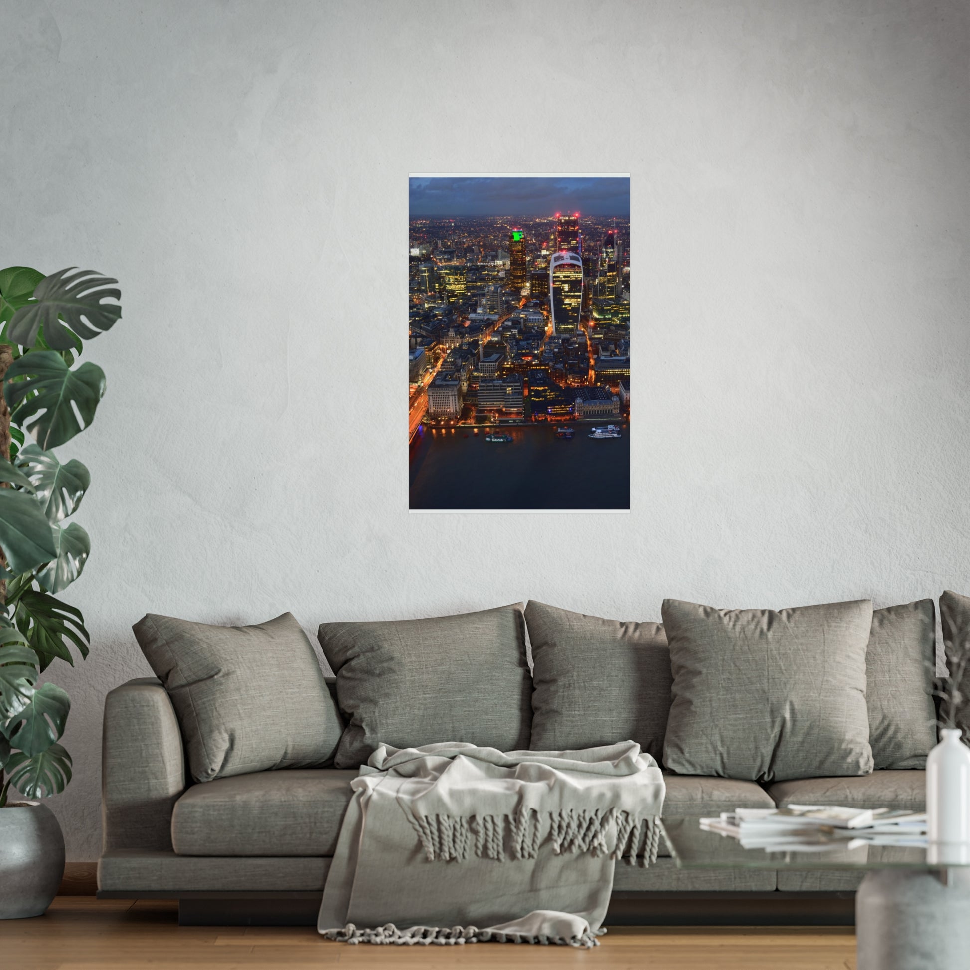 urban-nightscape-fine-art-poster-city-decor-wall-art-home-decoration-gift-for-art-lovers-modern-aesthetic - front view