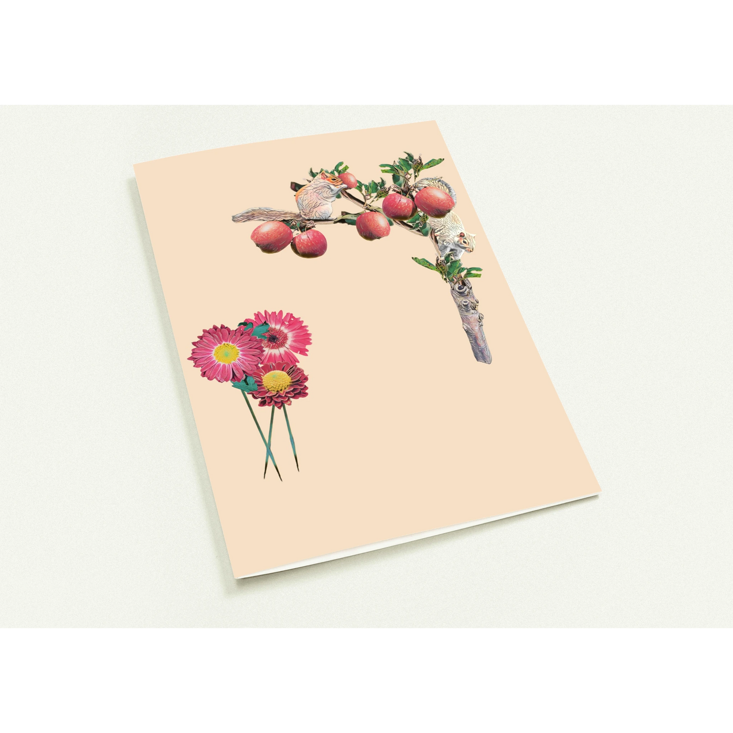 autumn-squirrel-and-apples-greeting-cards-pack-of-10-personalized-cards - front view